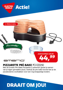Emerio Pizzarette Pré-Bake 44,99