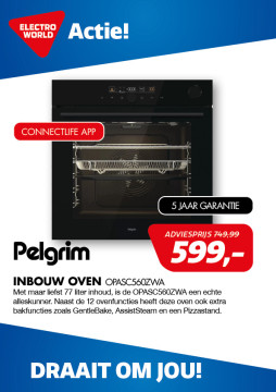 Pelgrim Inbouw oven 599,-
