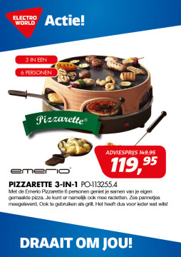 Emerio Pizzarette 3-in-1 PO-1132554 week