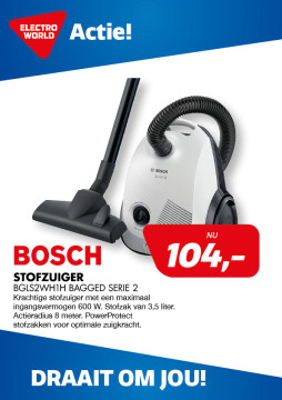 Bosch BGLS2WH1H BAGGED SERIE 2 104,-
