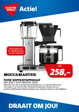 Moccamaster FILTER KOFFIEZETAPPARAAT KBG SELECT