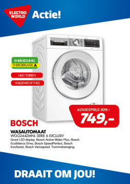 Bosch Wasautomaat WGG244ZMNL Serie 6 EXCLUSIV