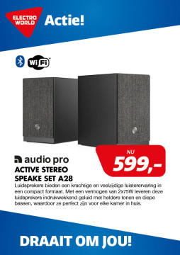 Audiopro active stereo speake set A28