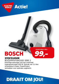 Bosch BGLS2WH1H BAGGED SERIE 2